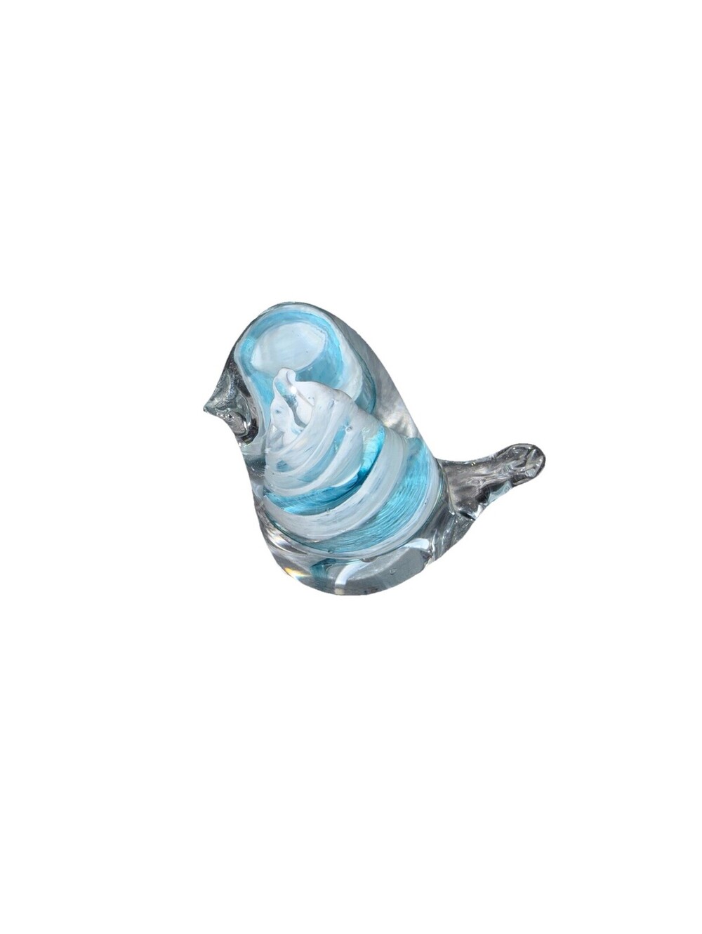 Stephen Fellerman Signed Art Glass Bird Figurine Hand Blown Signed